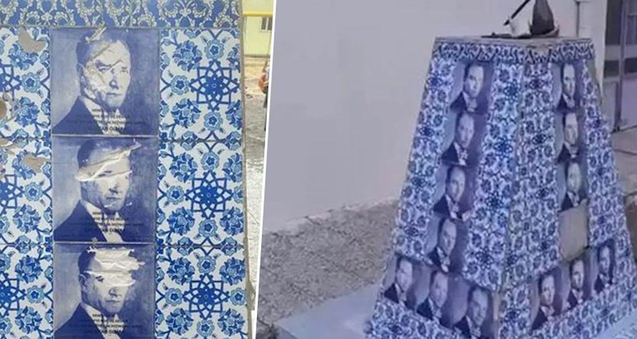 okul bahcesinde ataturk bustune cirkin saldiri supheli serbest birakildi CuhV4N9Q